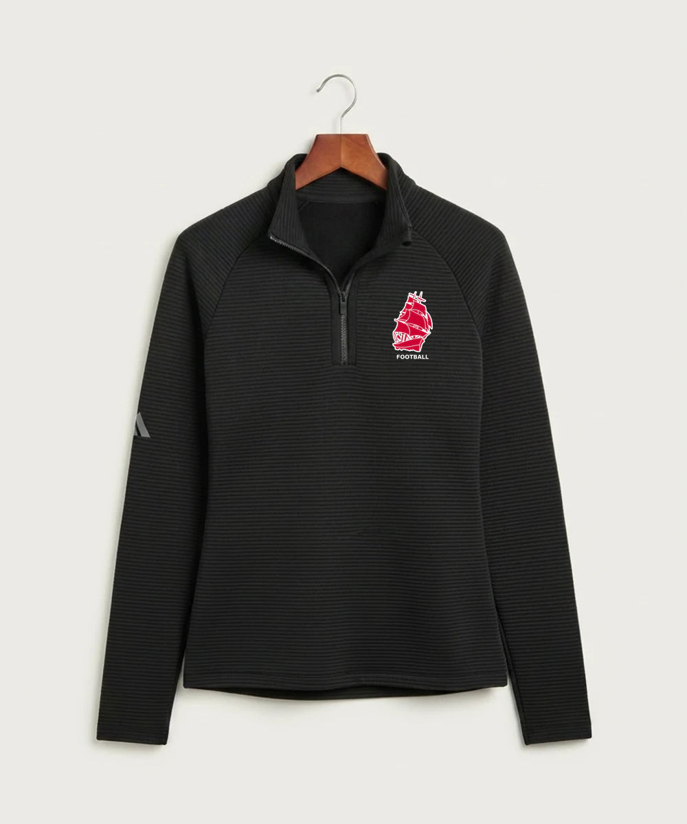 Amboy Football general - Black Quarter Zip - Left Chest