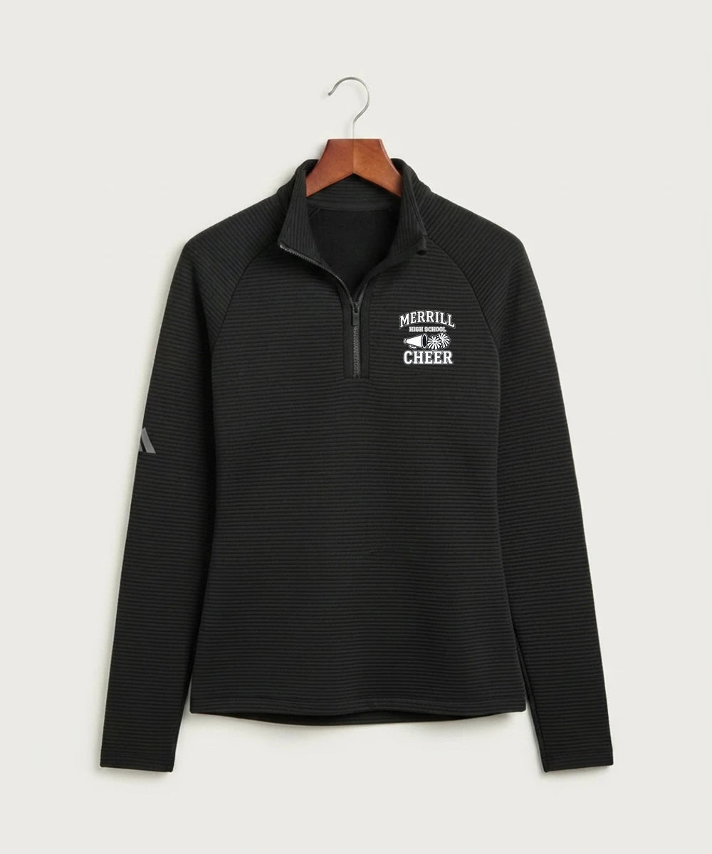 Merrill Dance and Cheer - Black Quarter Zip - Left Chest