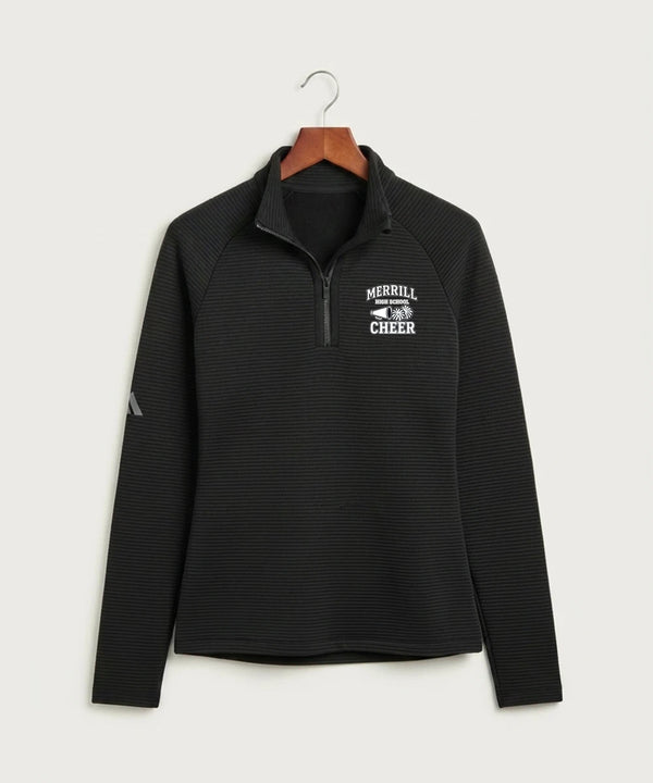 Merrill Dance and Cheer - Black Quarter Zip - Left Chest