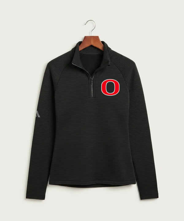 Osakis High School Athletics Coed - Black Quarter Zip - Left Chest