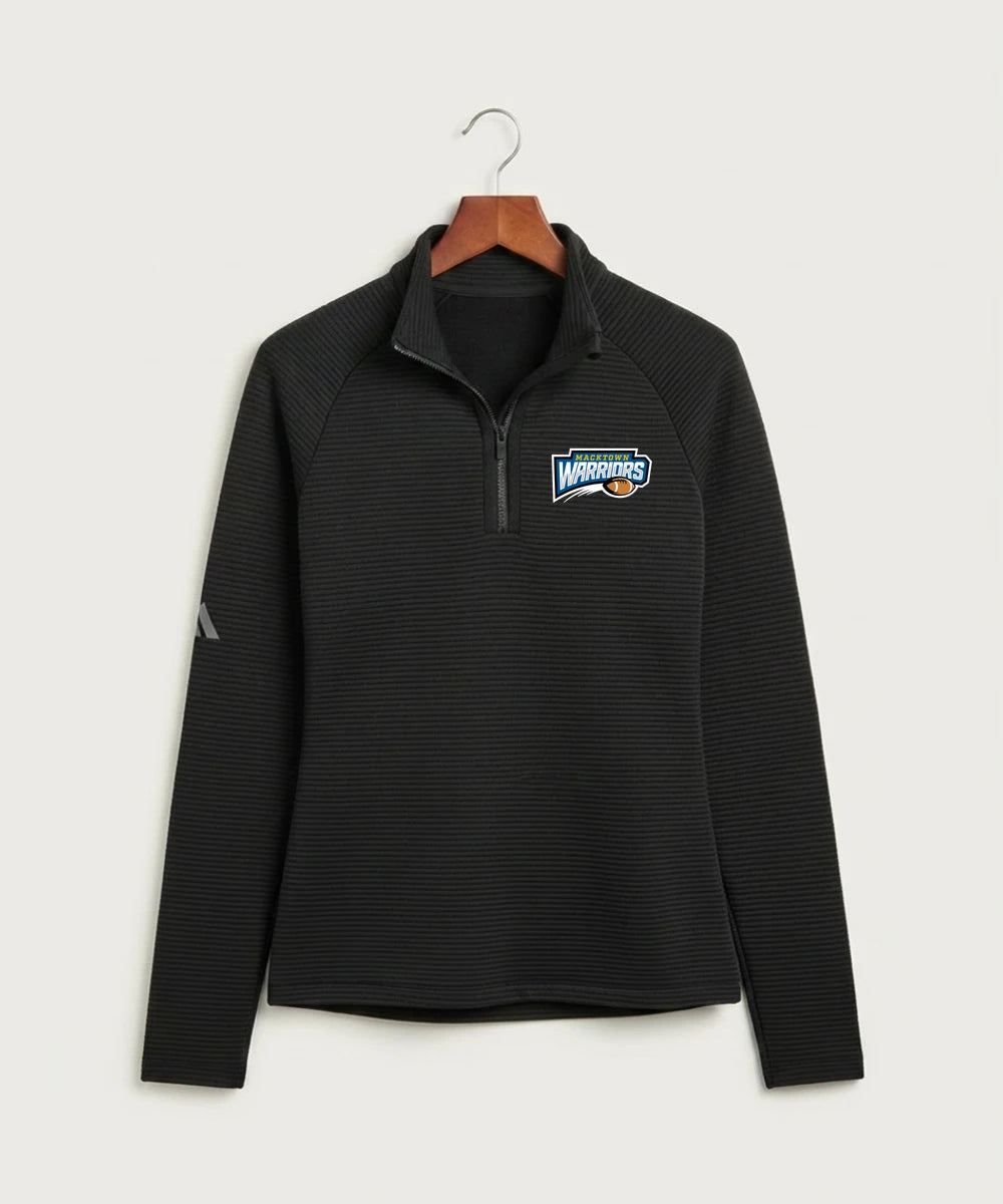 Macktown Warriors Football (Boys) - Black Quarter Zip - Left Chest