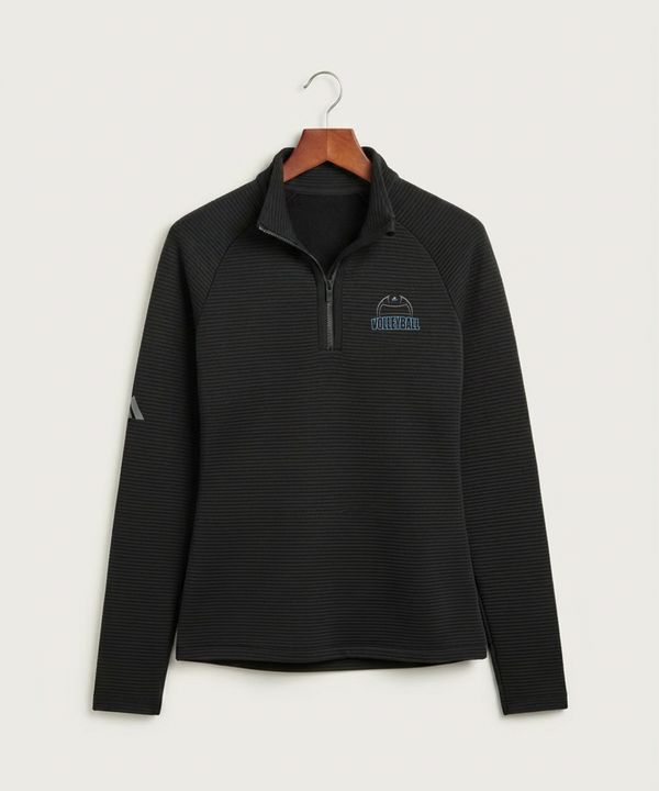 Long Prairie Grey Eagle High School Volleyball (Girls) - Black Quarter Zip - Left Chest