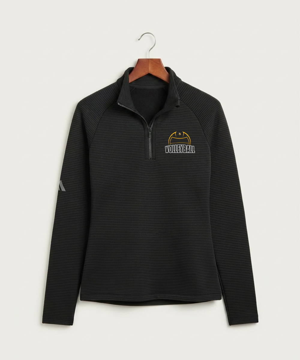Hayfield High School Volleyball (Girls) - Black Quarter Zip - Left Chest