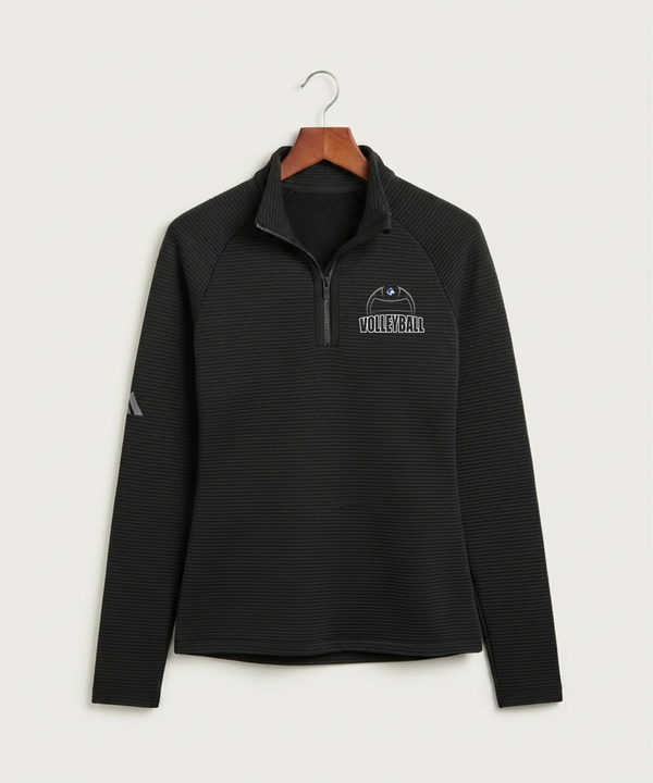 Owatonna High School Volleyball (Girls) - Black Quarter Zip - Left Chest