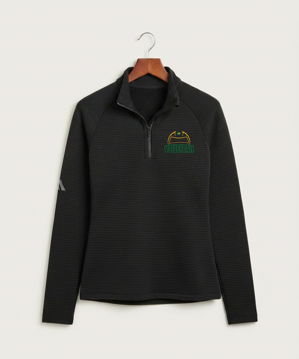 Rosemount High School Volleyball (Girls) - Black Quarter Zip - Left Chest