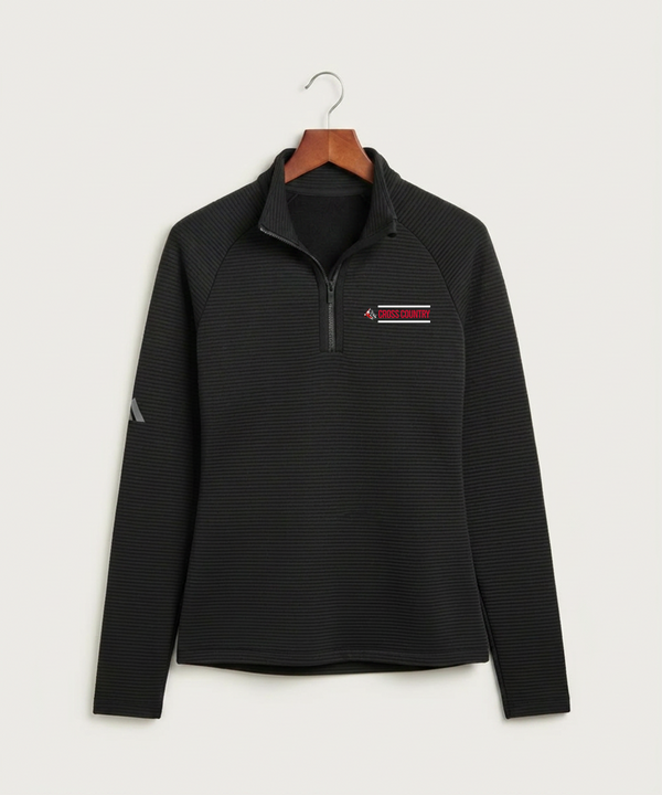 John Marshall High School Cross Country (Coed) - Black Quarter Zip - Left Chest
