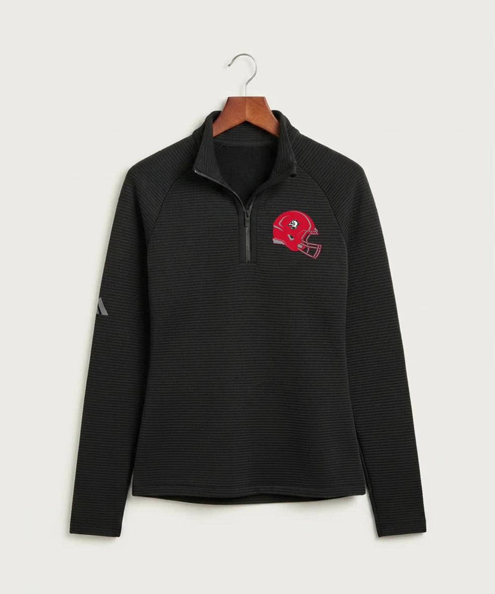 Buffalo High School Football (Boys) - Black Quarter Zip - Left Chest