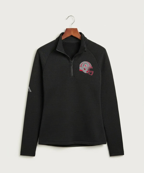 Hancock High School Football (Boys) - Black Quarter Zip - Left Chest