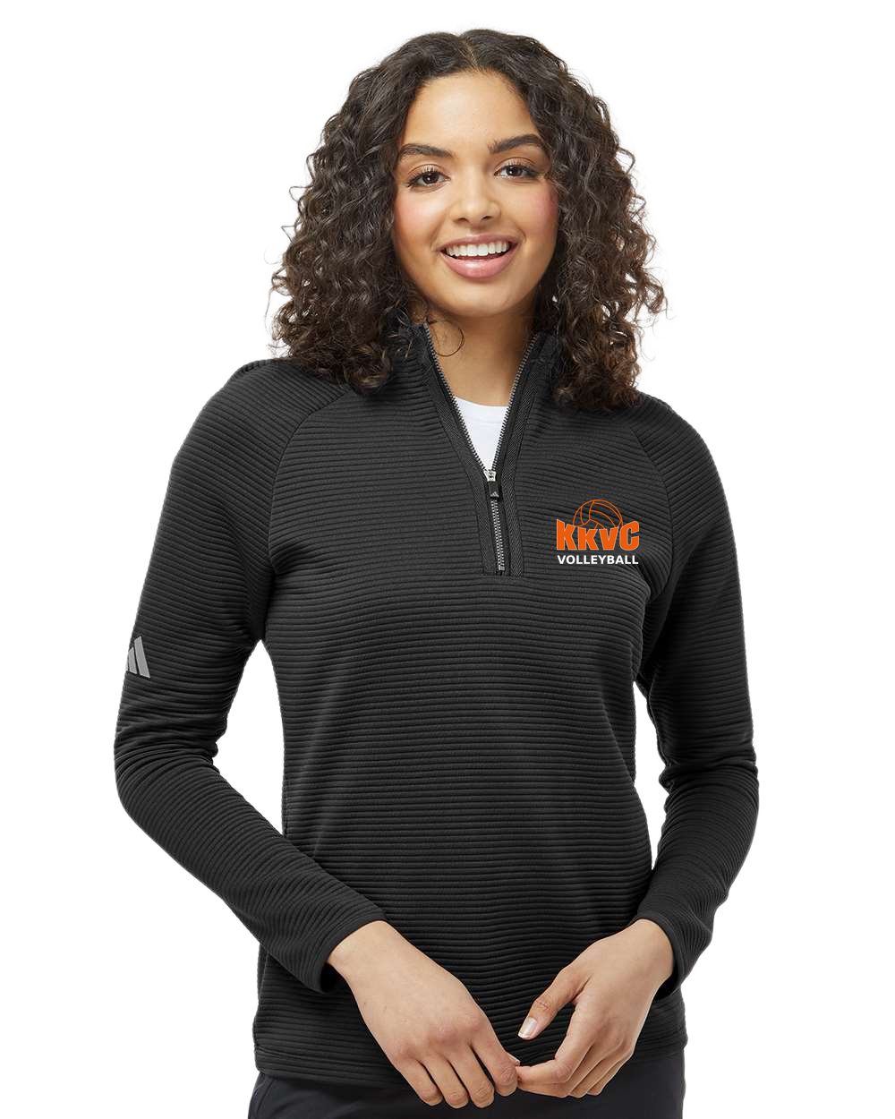KVCC Volleyball - Black Quarter Zip - Left Chest