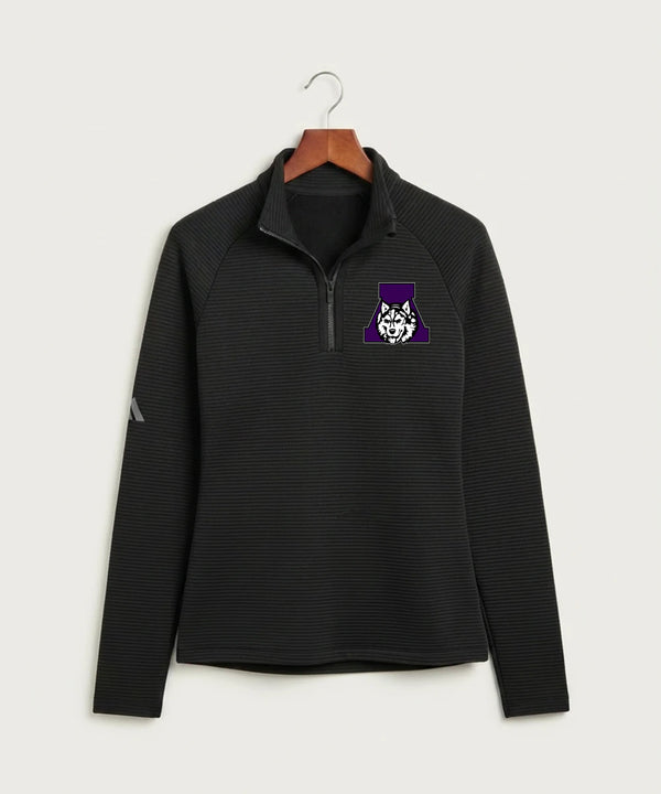Albany High School Athletics - Black Quarter Zip - Left Chest