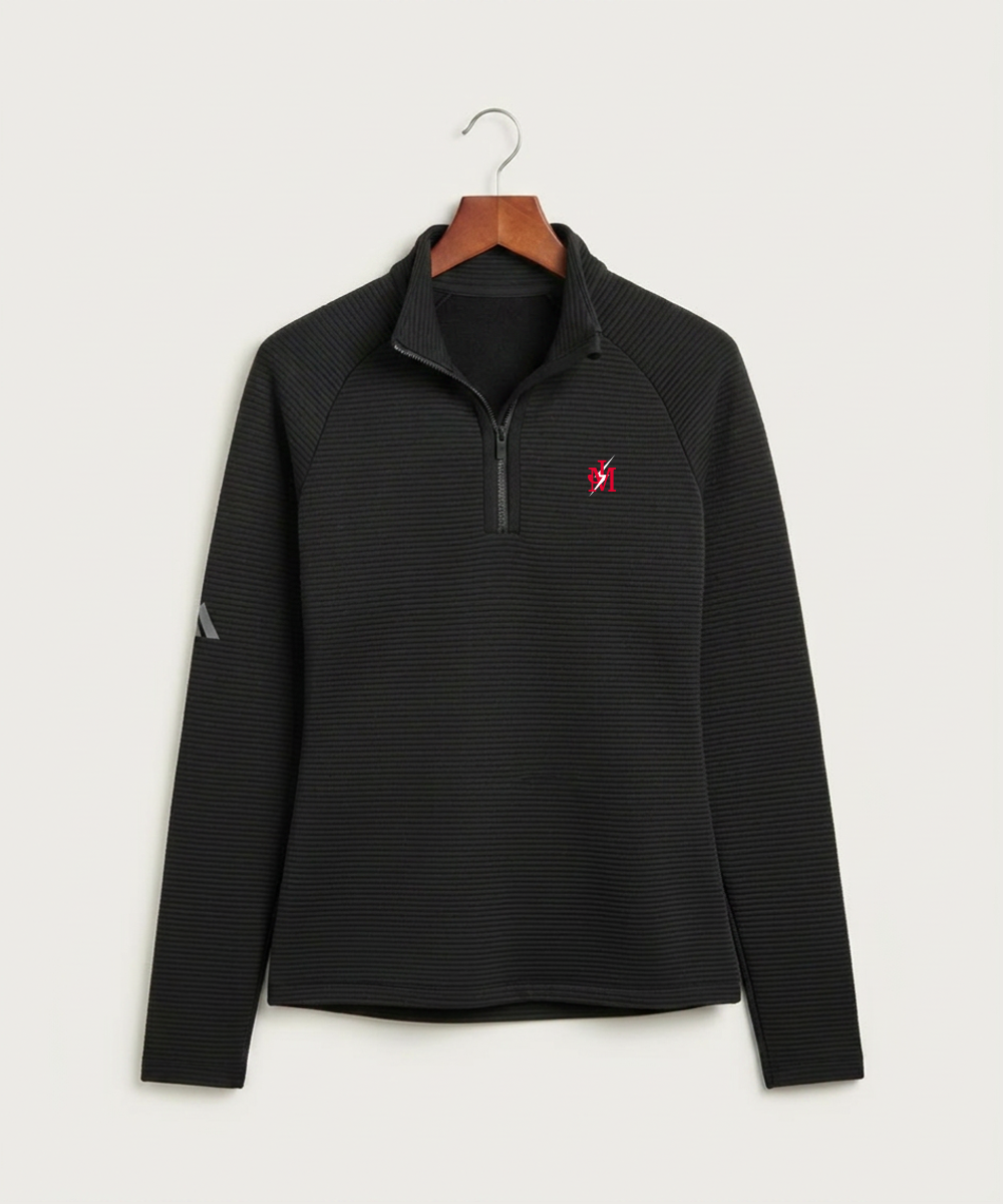 John Marshall High School Cross Country (Coed) - Black Quarter Zip - Left Chest