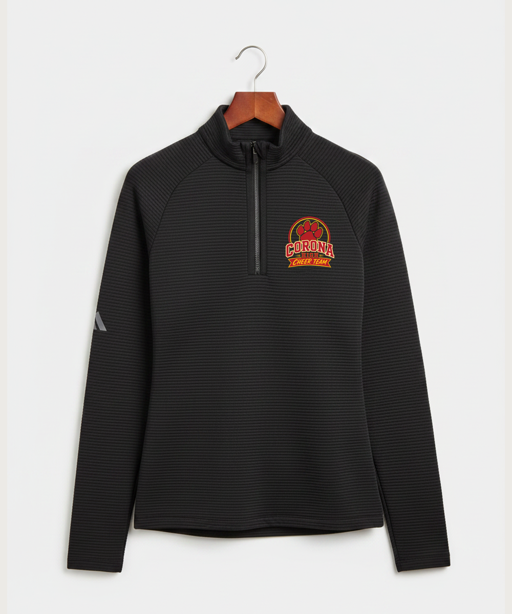 Corona Senior High School Cheer - Black Quarter Zip - Left Chest