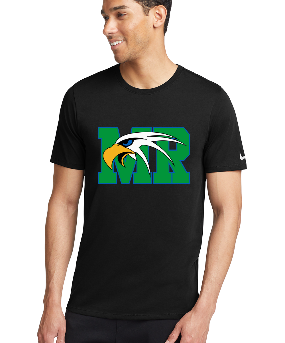 Maple River High School hockey_boys - Black T-Shirt - Full Front