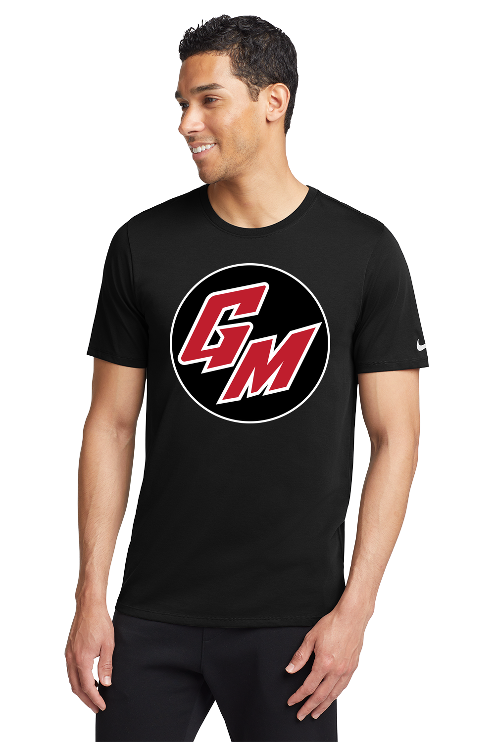 Ghostfit Sports Testing 2 - Black T-Shirt - Full Front
