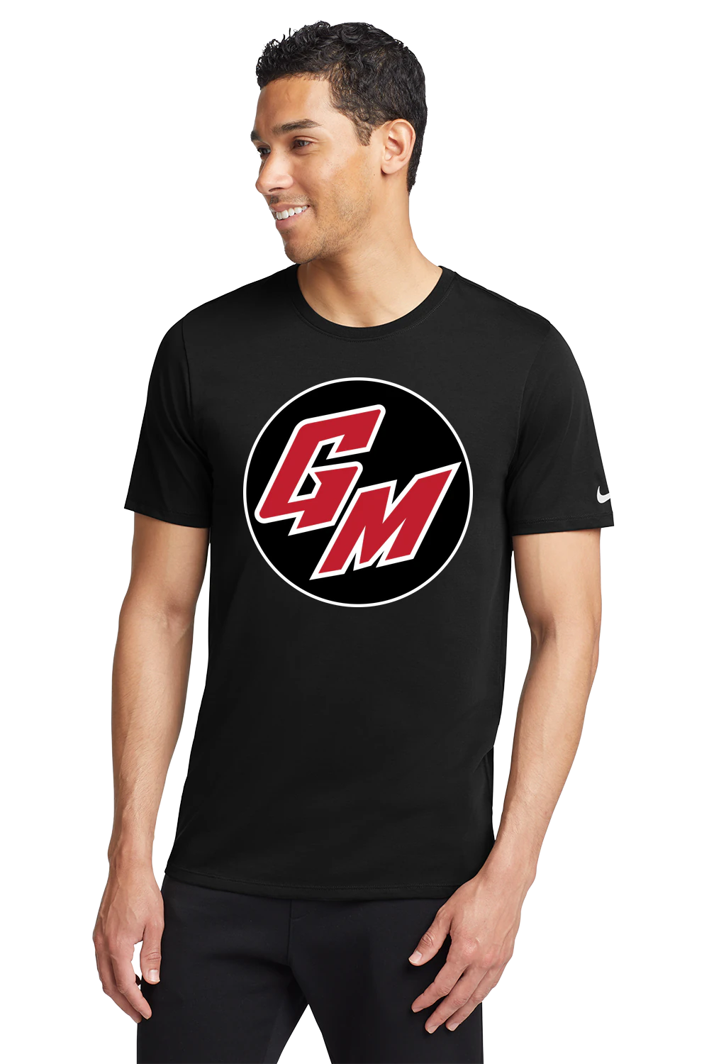 Ghostfit Sports Testing 2 - Black T-Shirt - Full Front