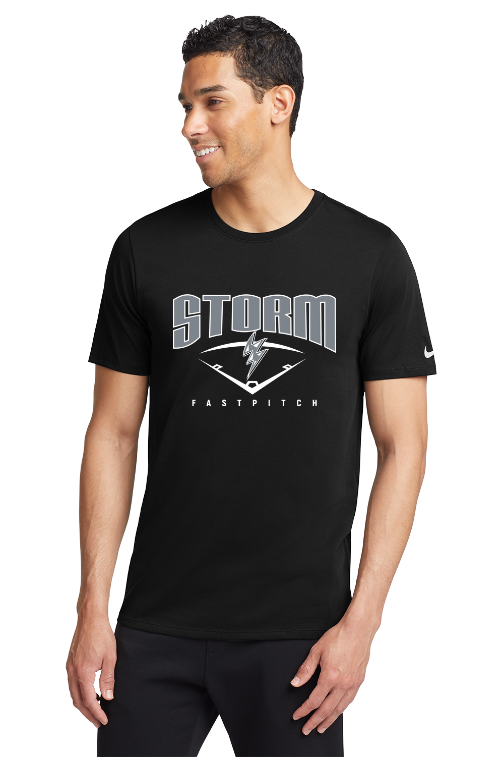 BW Softball - Black T-Shirt - Full Front