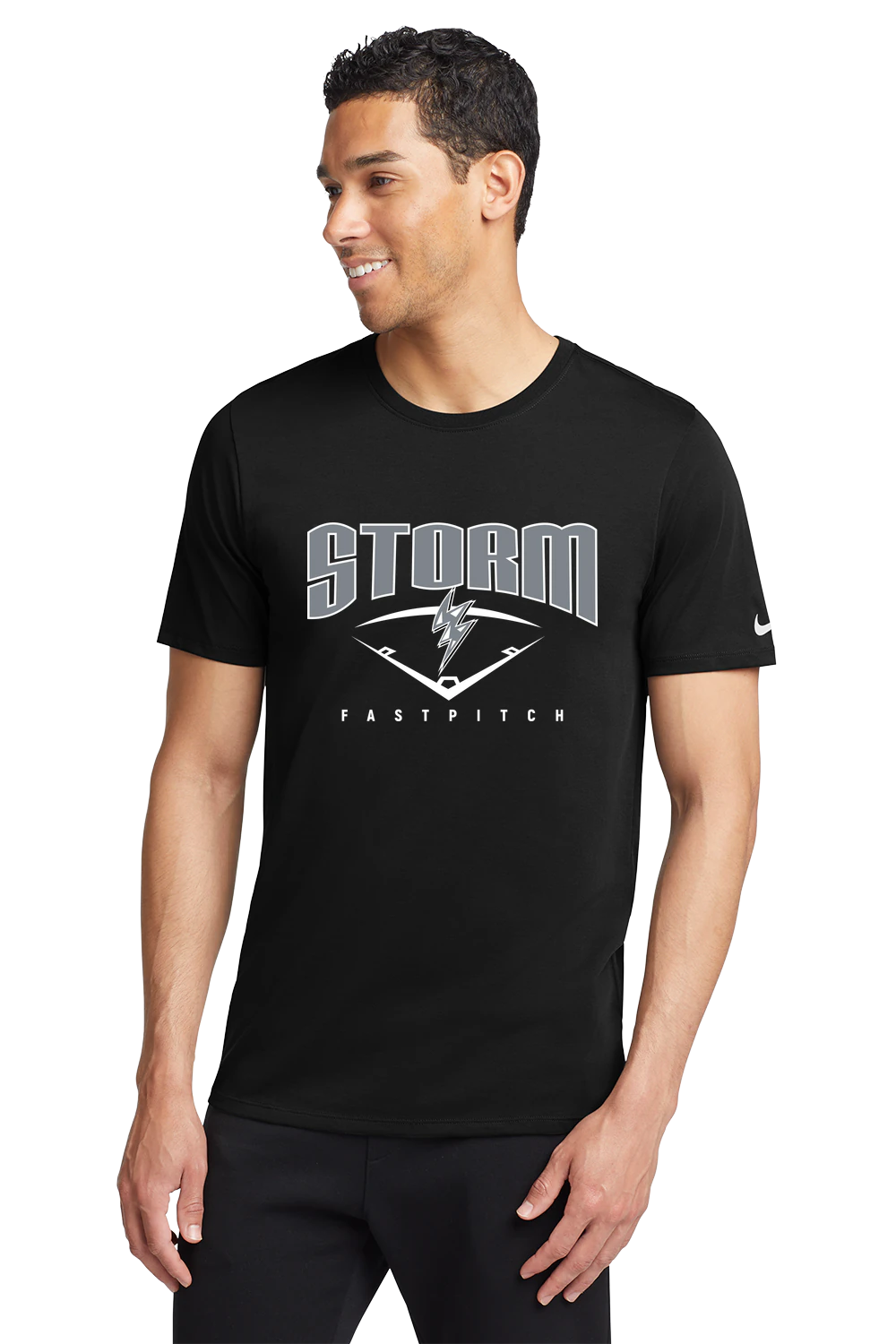 BW Softball - Black T-Shirt - Full Front