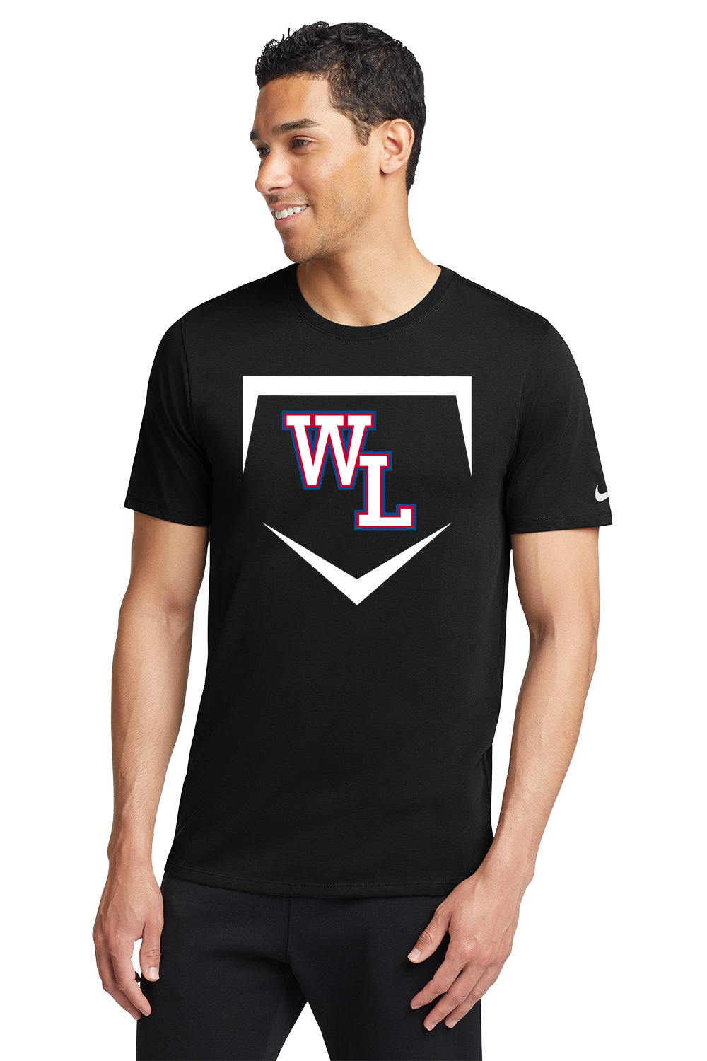 Wisconsin Lutheran Baseball - Black T-Shirt - Full Front