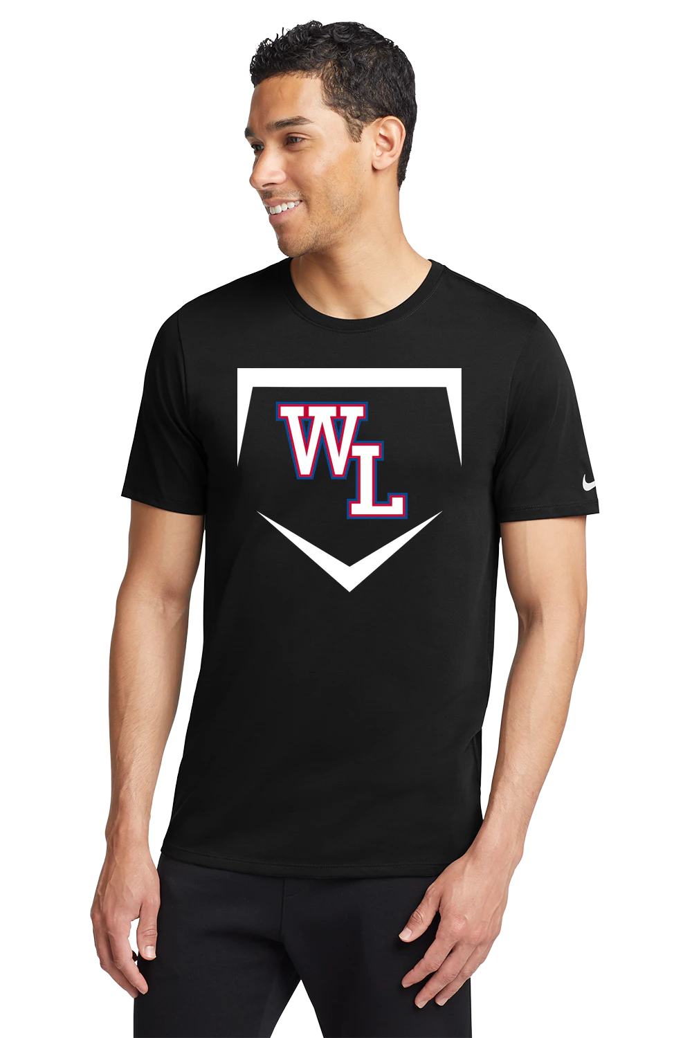 Wisconsin Lutheran Baseball - Black T-Shirt - Full Front