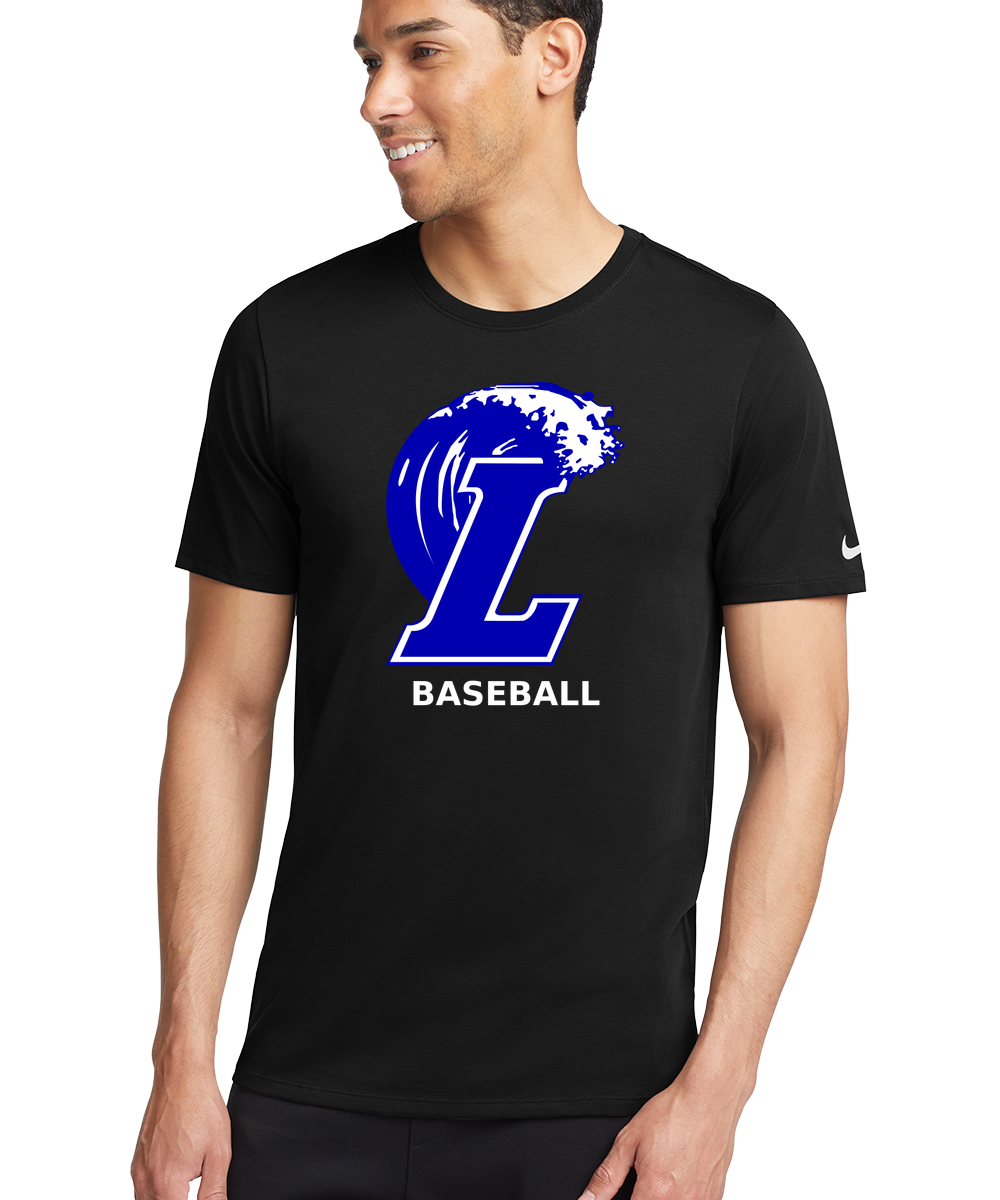 Lakeview Baseball - Black T-Shirt - Full Front