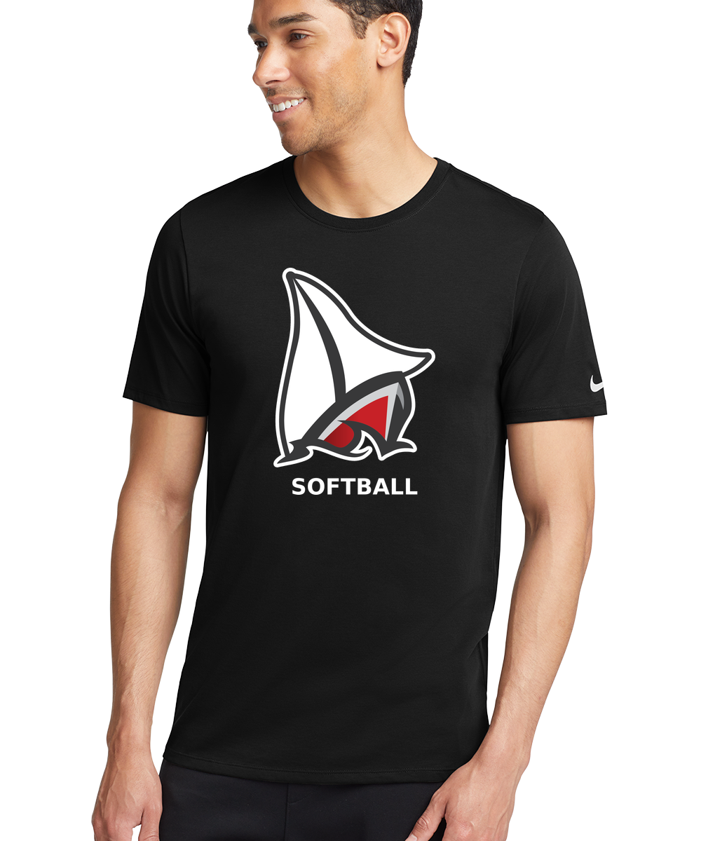 Detroit Lakes Softball - Black T-Shirt - Full Front