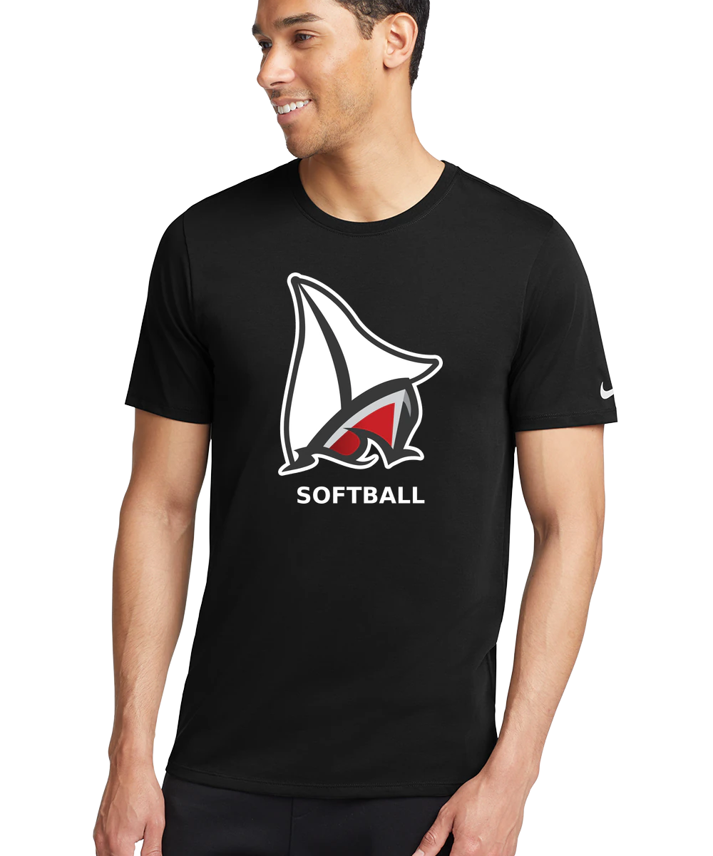 Detroit Lakes Softball - Black T-Shirt - Full Front