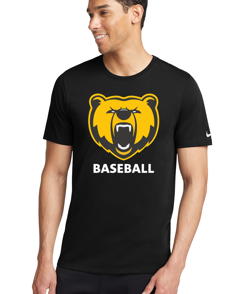 Byron Baseball - Black T-Shirt - Full Front