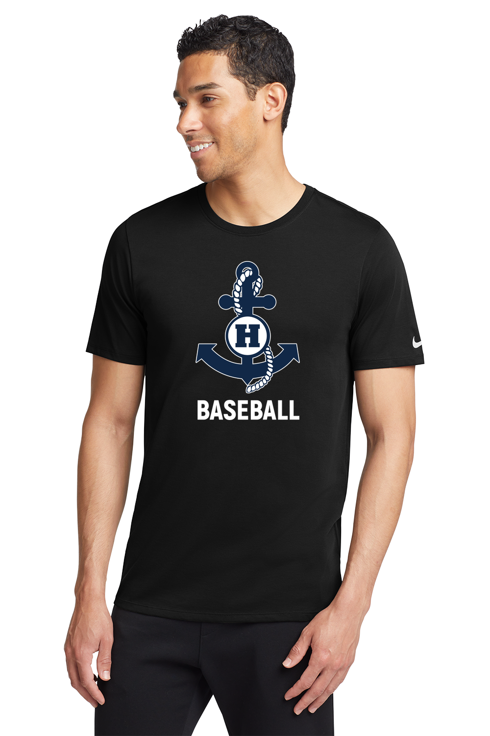 Hibbing Baseball - Black T-Shirt - Full Front