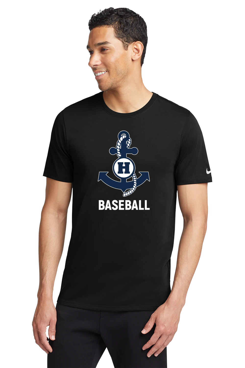 Hibbing Baseball - Black T-Shirt - Full Front