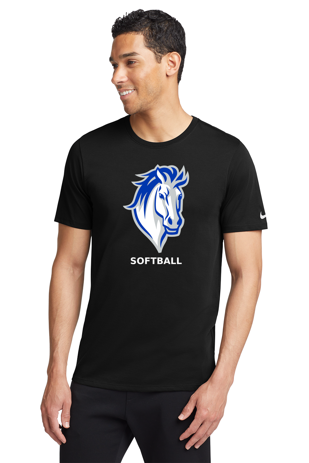 Mora Softball - Black T-Shirt - Full Front