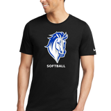 Mora Softball - Black T-Shirt - Full Front
