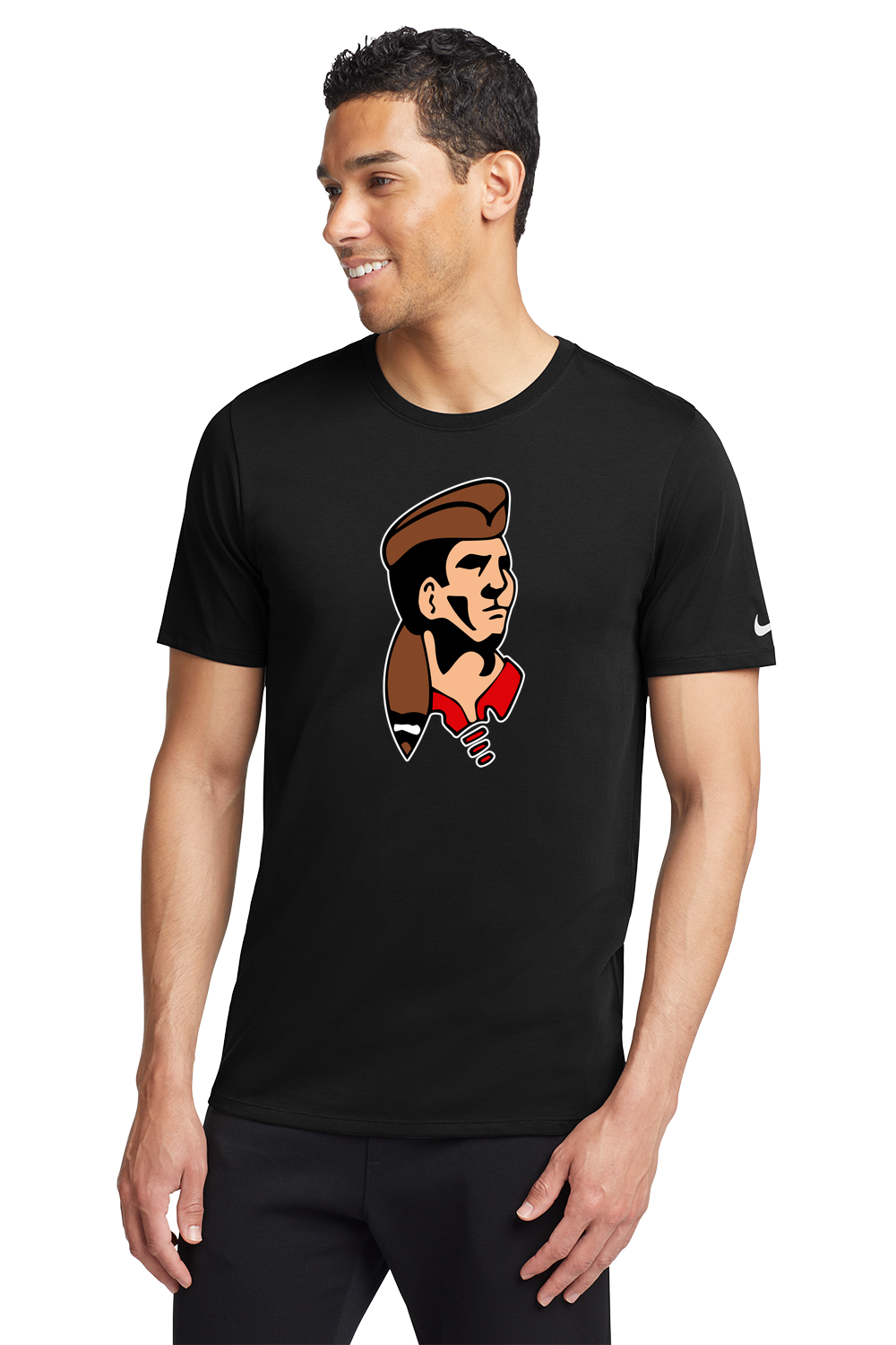 Logan Softball - Black T-Shirt - Full Front