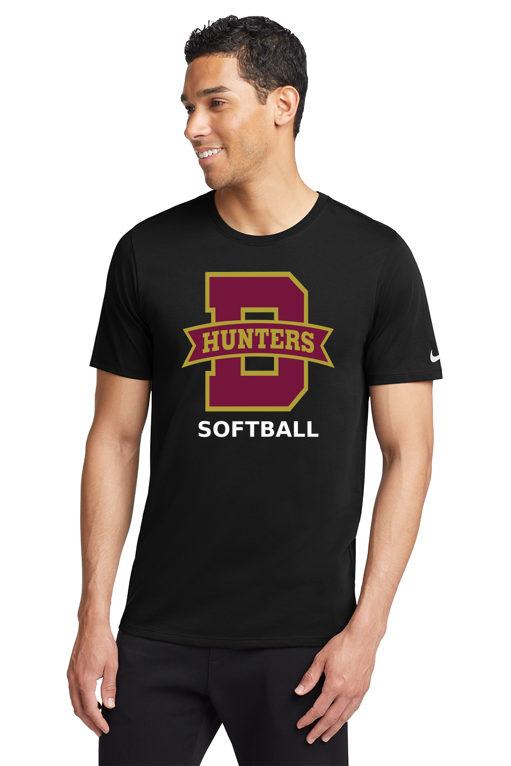 Denfeld Softball - Black T-Shirt - Full Front