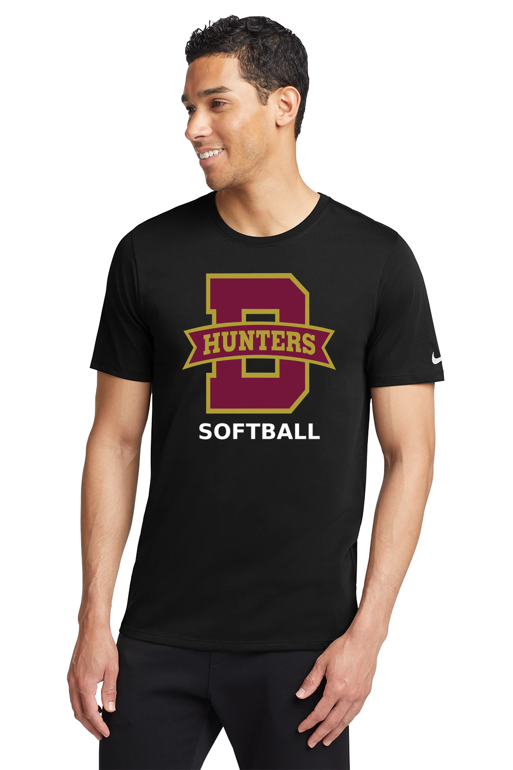 Denfeld Softball - Black T-Shirt - Full Front