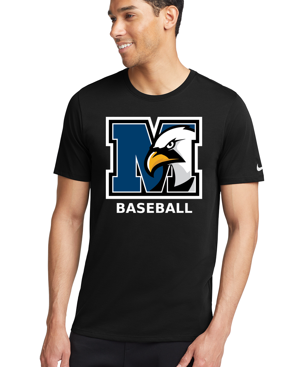 New York Mills Baseball - Black T-Shirt - Full Front