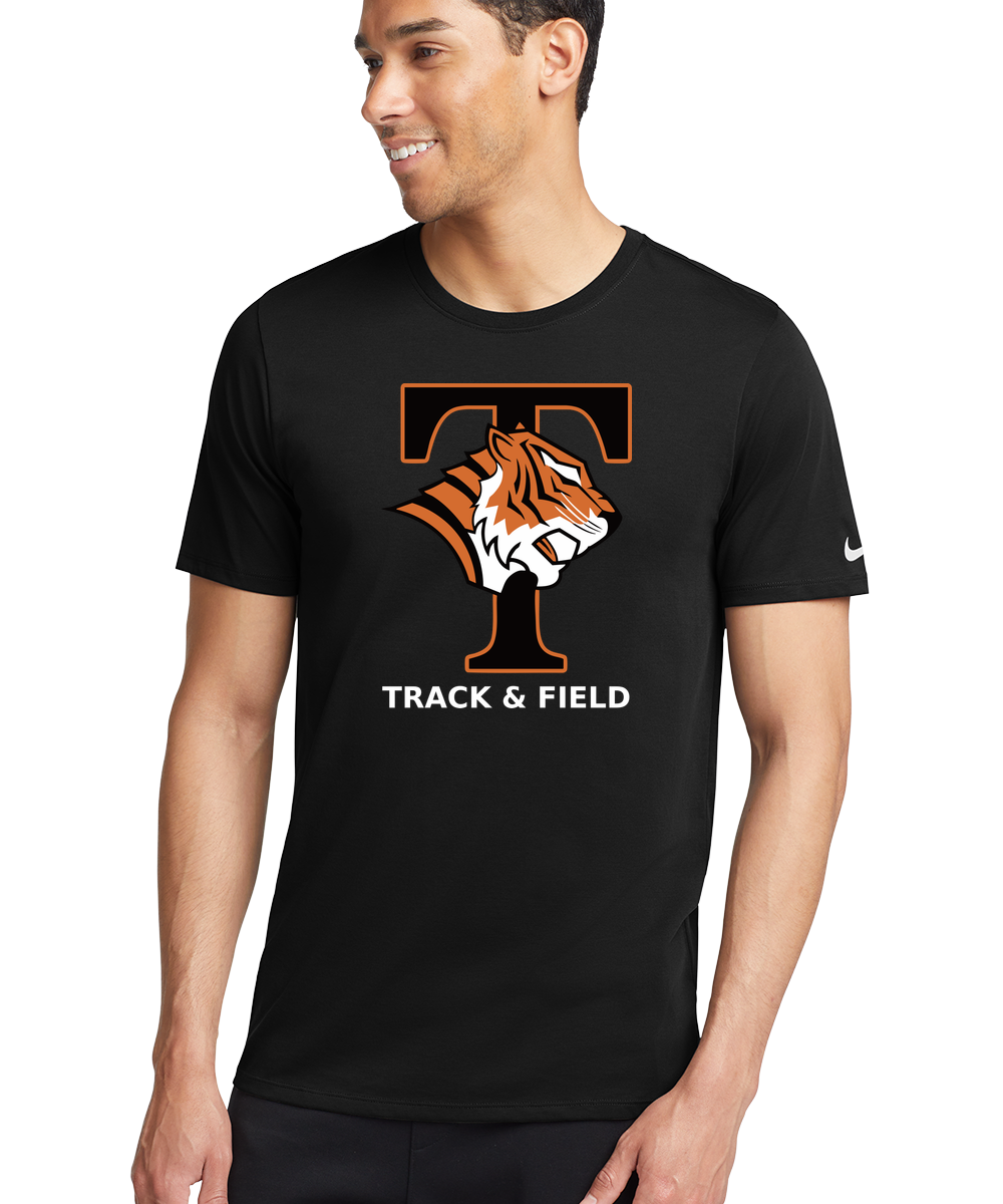 St. Cloud Tech Track & Field - Black T-Shirt - Full Front