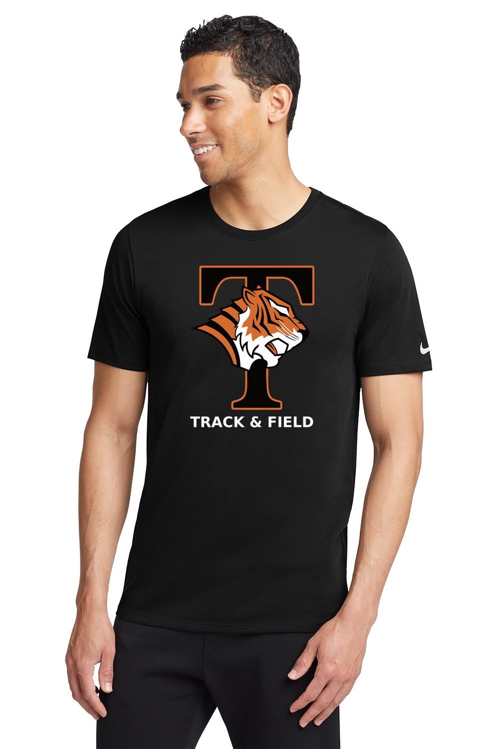 St. Cloud Tech Track & Field - Black T-Shirt - Full Front