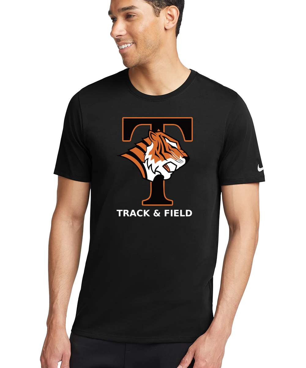 St. Cloud Tech Track & Field - Black T-Shirt - Full Front