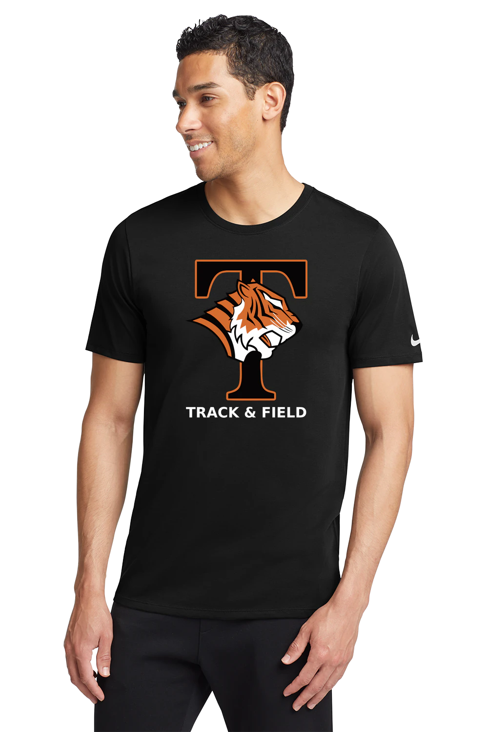 St. Cloud Tech Track & Field - Black T-Shirt - Full Front