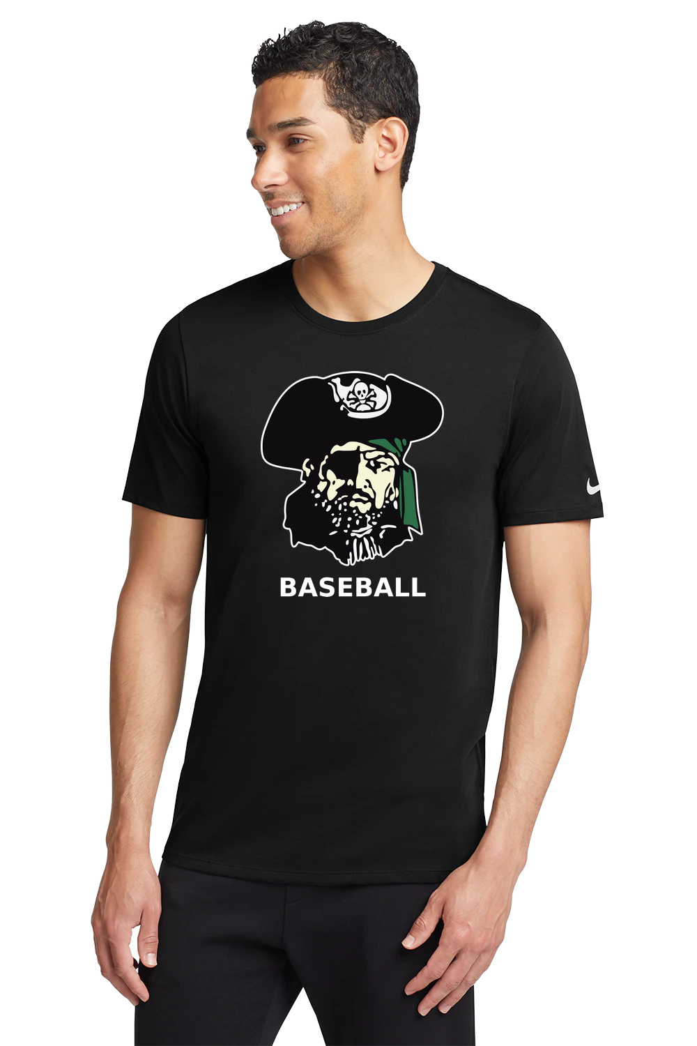 Waterville-Elysian-Morristown Baseball - Black T-Shirt - Full Front