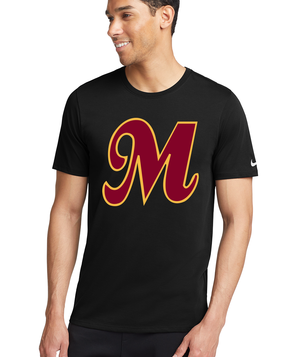Mankato Area Youth Baseball Association - Black T-Shirt - Full Front