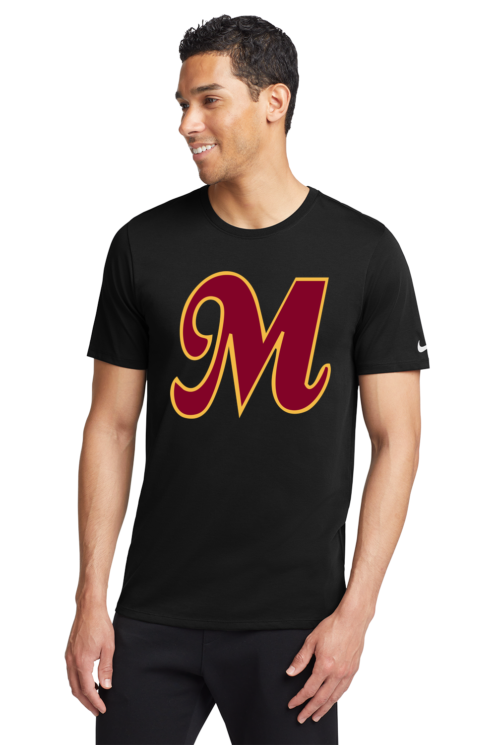 Mankato Area Youth Baseball Association - Black T-Shirt - Full Front