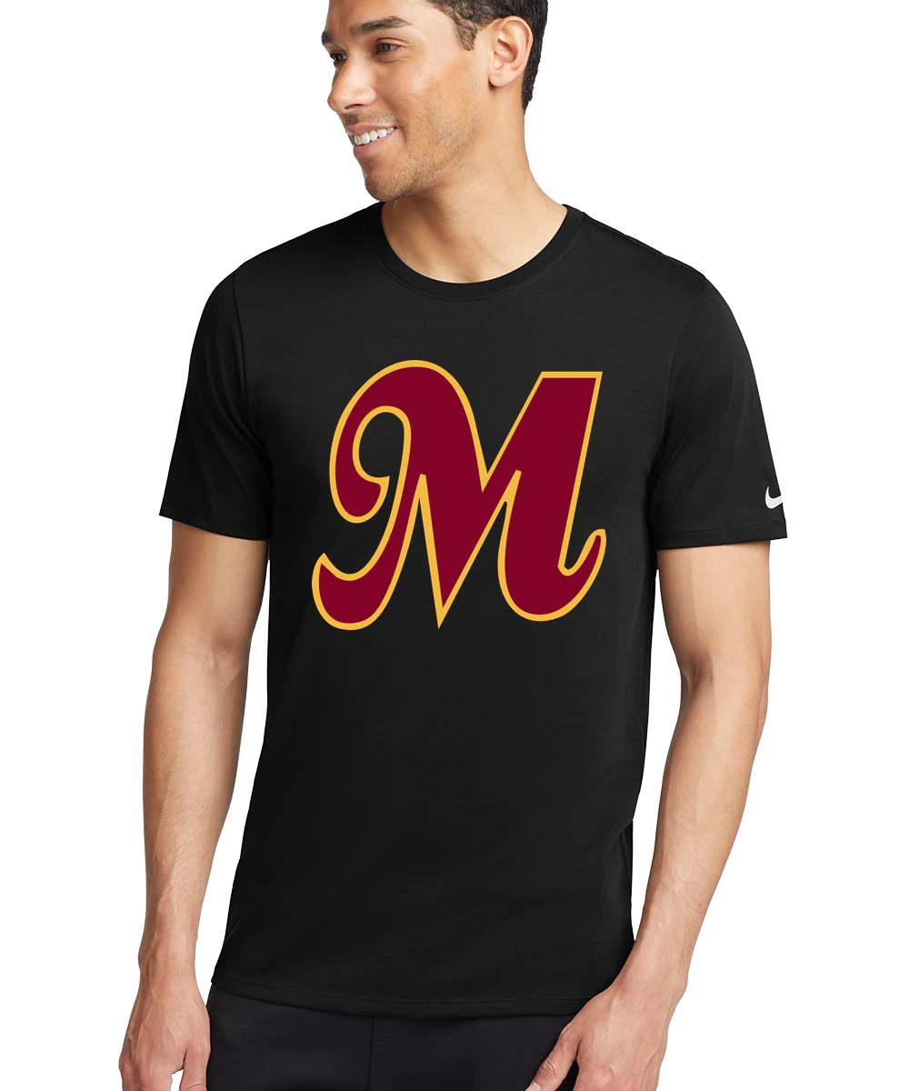 Mankato Area Youth Baseball Association - Black T-Shirt - Full Front