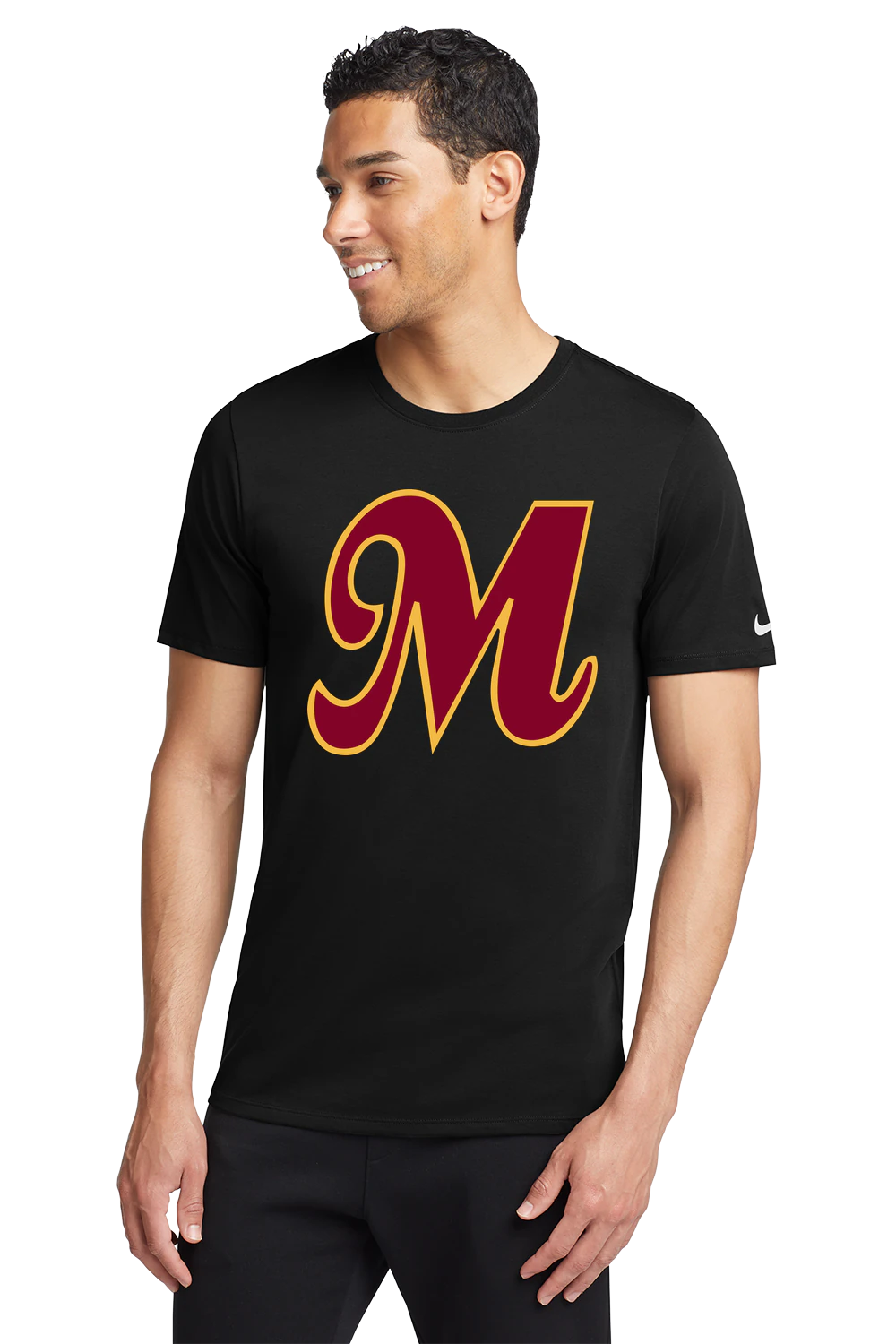 Mankato Area Youth Baseball Association - Black T-Shirt - Full Front