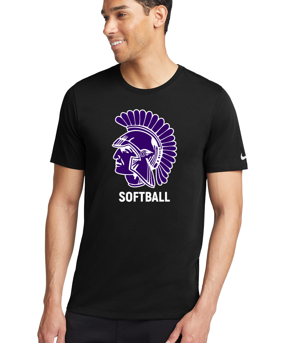 Barnesville Softball - Black T-Shirt - Full Front