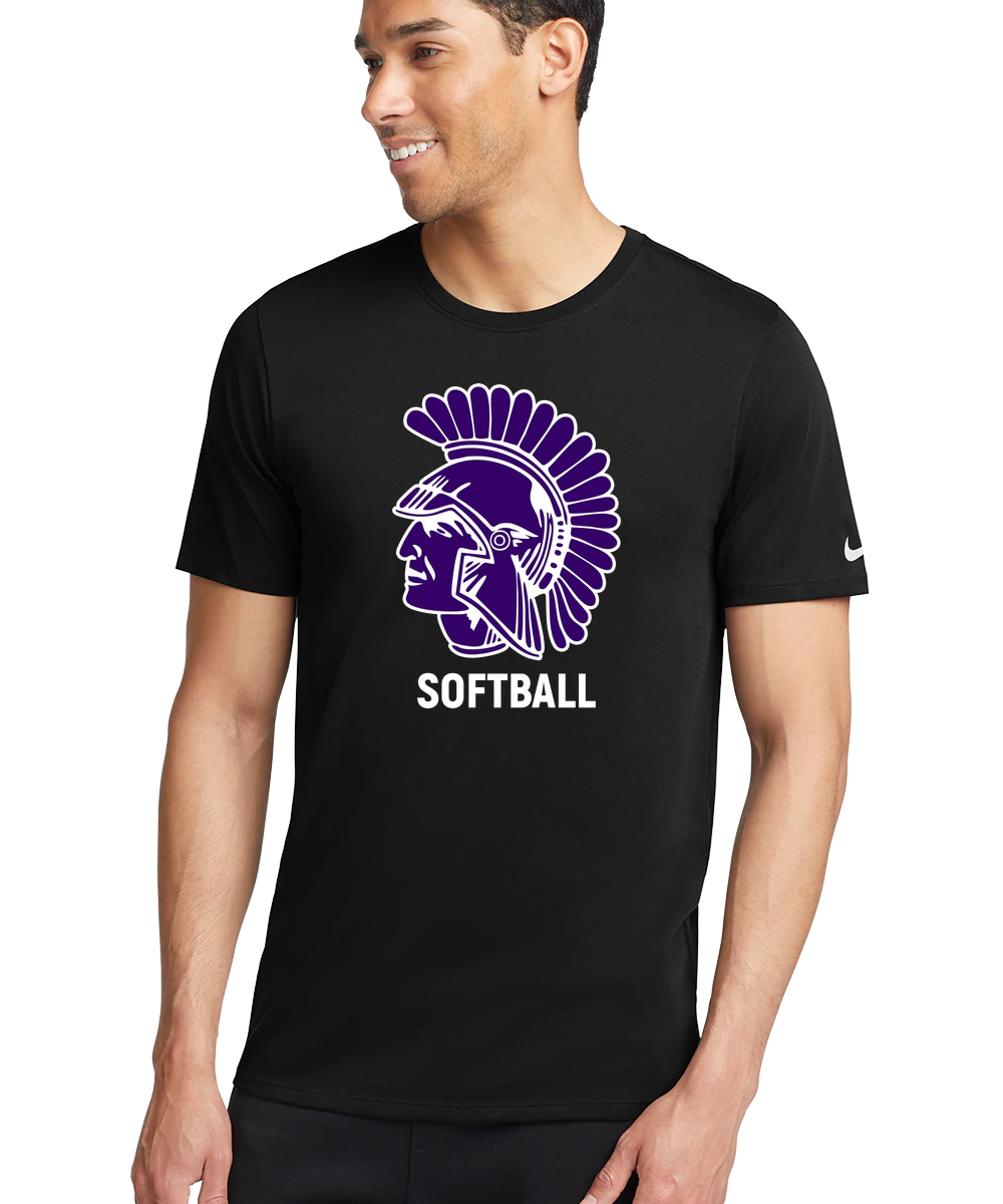 Barnesville Softball - Black T-Shirt - Full Front