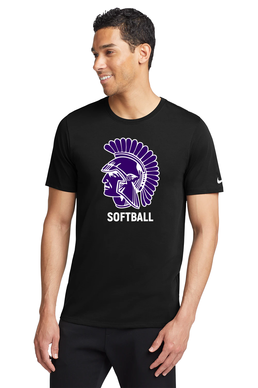 Barnesville Softball - Black T-Shirt - Full Front