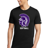 Barnesville Softball - Black T-Shirt - Full Front