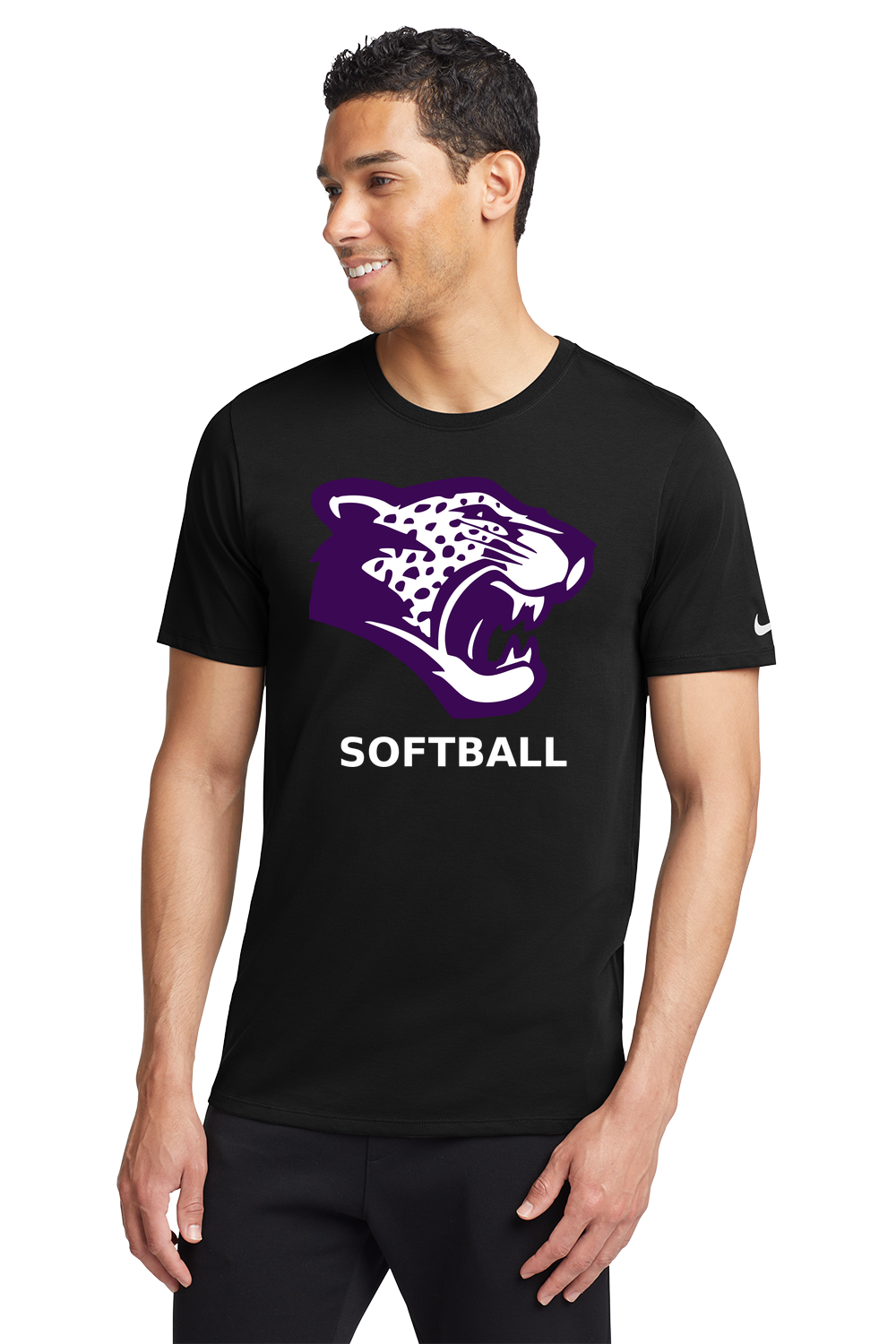 Truman Softball - Black T-Shirt - Full Front
