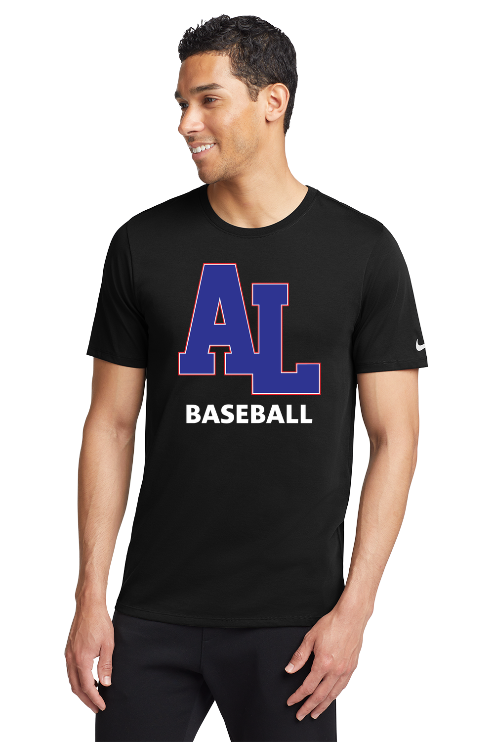 Albert Lea Baseball - Black T-Shirt - Full Front